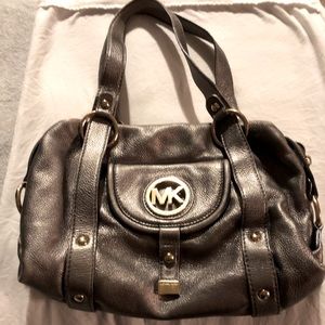 Michael Kors MK Gunmetal handbag
